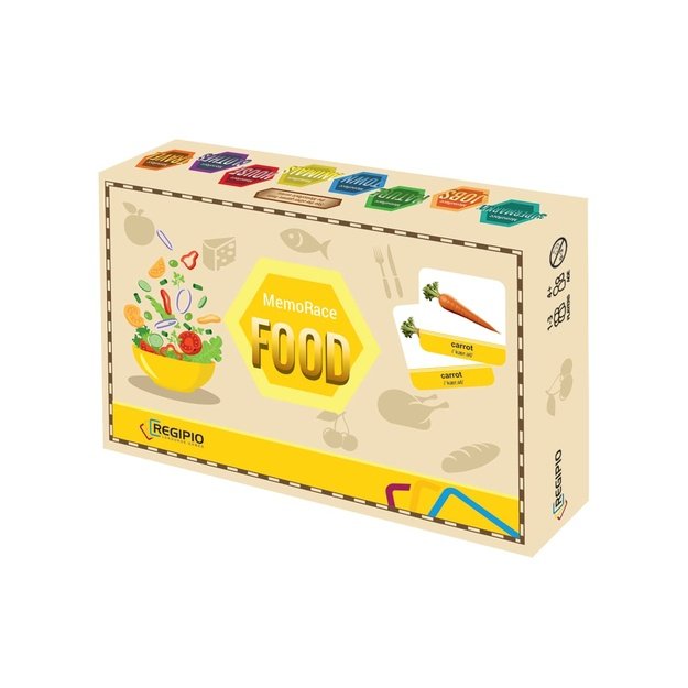 REGIPIO anglų kalbos žaidimas "MEMORACE: FOOD"