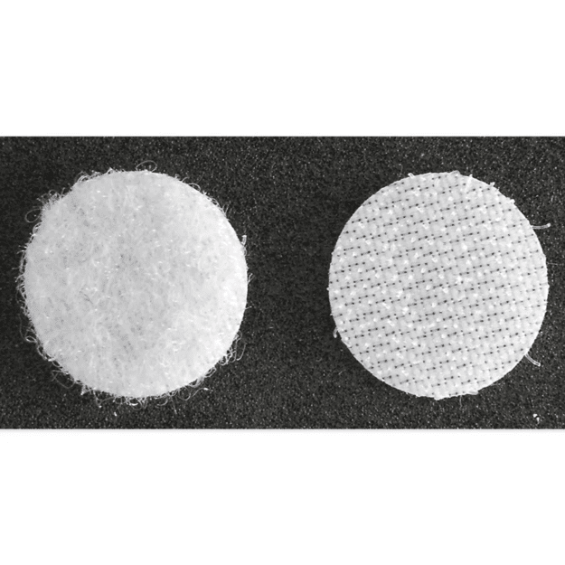 TimeTEX lipnūs „Velcro“ taškai, balti, 2 cm skersmens, 12 vnt. (TT93326)