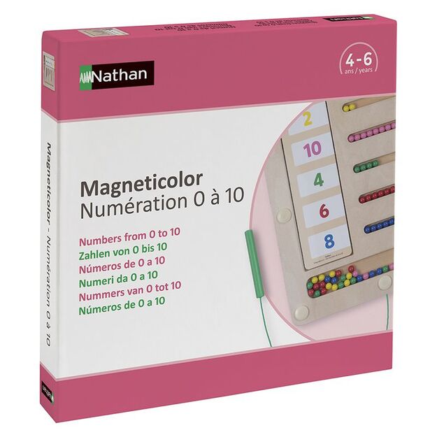 Nathan priemonė "Magneticolor - skaičiai nuo 0 iki 10" (911829)