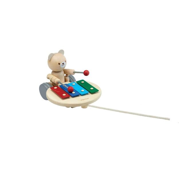 PlanToys lavinamasis žaislas -   Meškiukas muzikantas (PT5271)