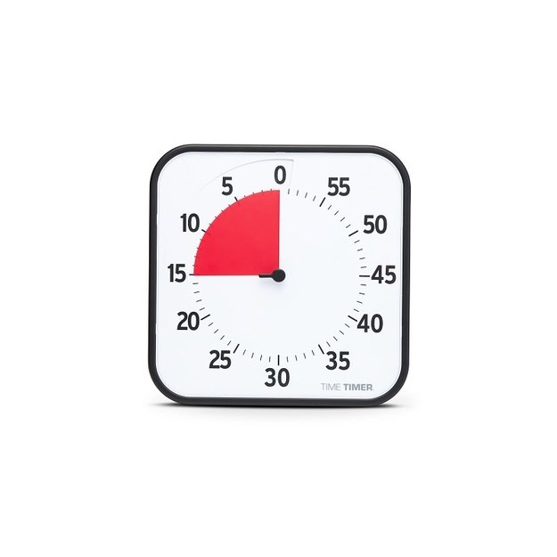 Laikmatis / atgalinio skaičiavimo laikrodis - Time Timer audible Large su Magnetais (30x30 cm), JAC5109