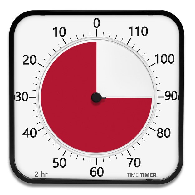 Atgalinio skaičiavimo laikrodis - Time Timer MAX (44x44 cm), JAC5100