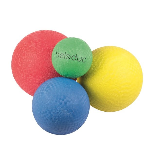 Beleduc 4 skirtingų dydžių, guminių kamuolių rinkinys (67050)