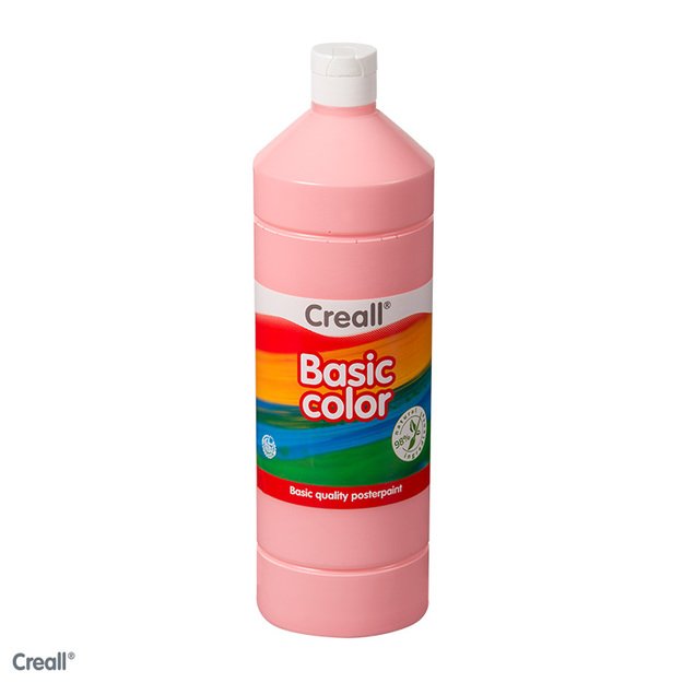Creall Basic dažai, 1L Rožinė spalva (01823)