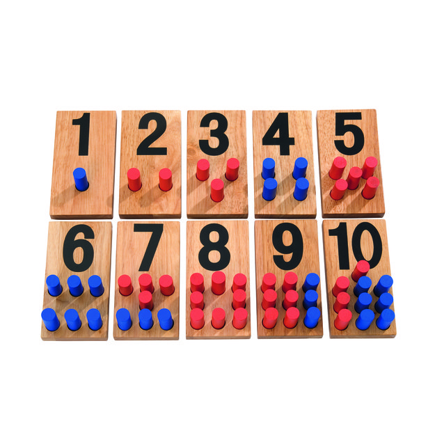 Medinės skaičių lentelės su pagaliukais, BZ85524
