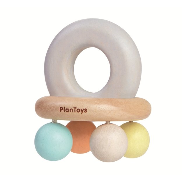 PlanToys lavinamasis žaislas - barškutis  Pasteliniai varpeliai  (PT5250)