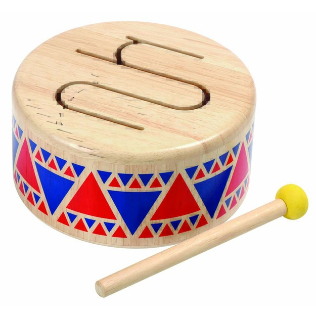 PlanToys lavinimo priemonė - muzikinis instrumentas, būgnas  Solid drum  (PT6404)