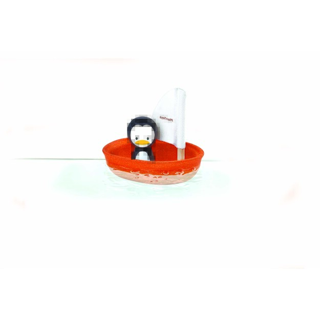 PlanToys vandens žaislai -  Laivelis su pingvinu  (PT5711)