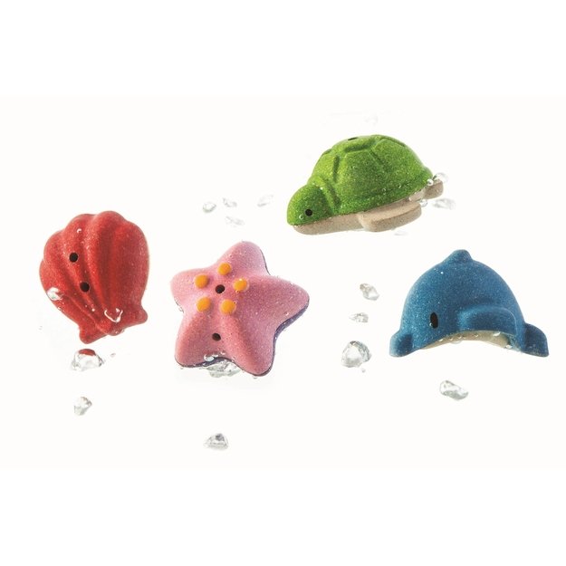 PlanToys vandens žaislų rinkinys-  Jūros gyvūnai  (PT5658)
