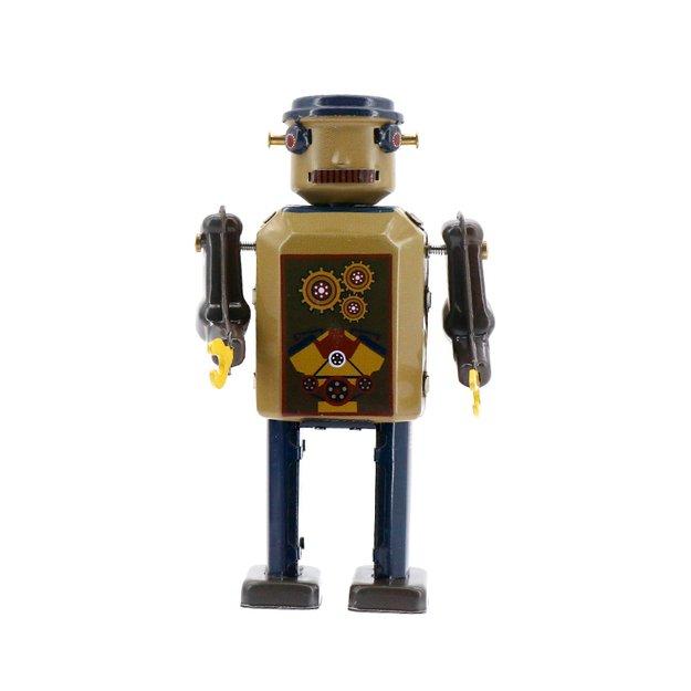 Vintažinis, kolekcinis, metalinis žaislas  Mr&Mrs in - GearBot  (MMT102C)