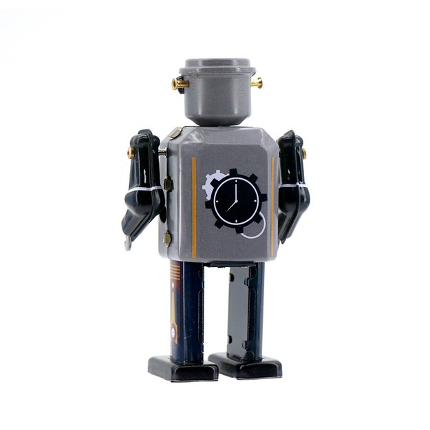 Vintažinis, kolekcinis, metalinis žaislas  Mr&Mrs in - TimeBot  (MMT102D)