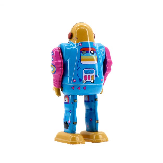 Vintažinis, kolekcinis, metalinis žaislas  Mr&Mrs Tin - TV Bot  (MMT101A)