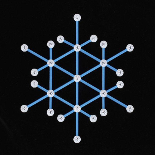 Zometool konstruktorius - Teminis rinkinys  Snaigės ir ledo kristalai  (00660)