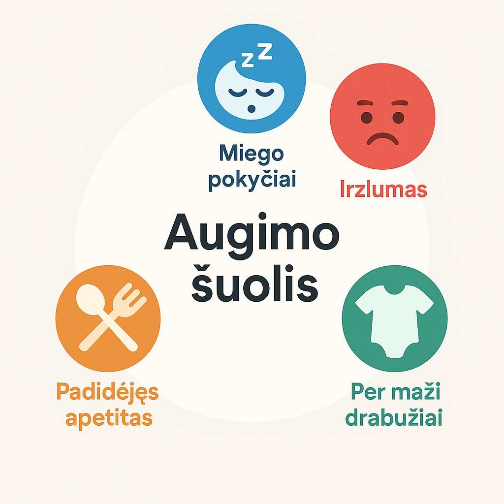 augimo šuoliu simptomai