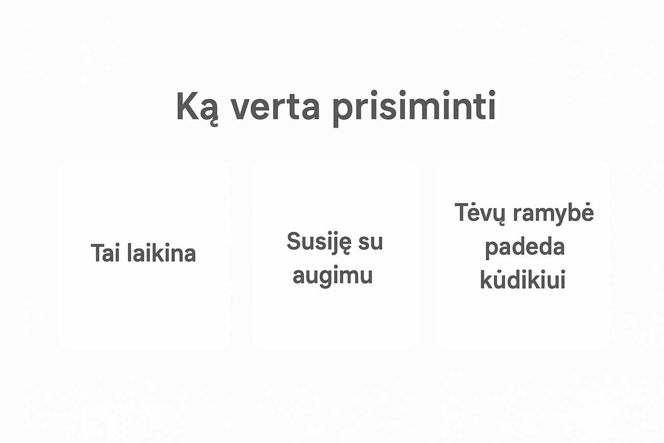 ka verta prisiminti tevams
