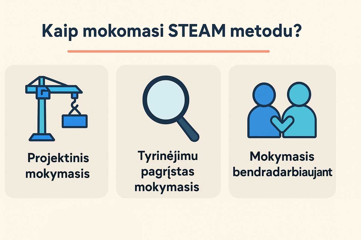 kaip mokomasi steam metodu
