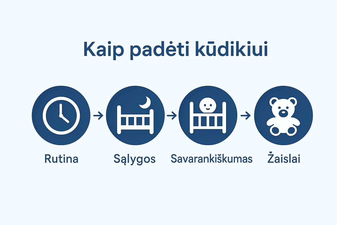 kaip padeti kudikiui