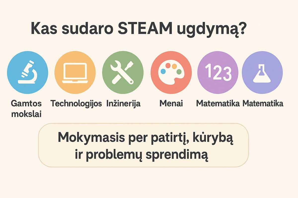 kas sudaro steam ugdyma